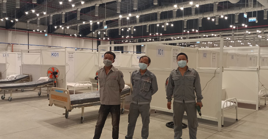 Thi công tại bệnh viện dã chiến TPHCM 20